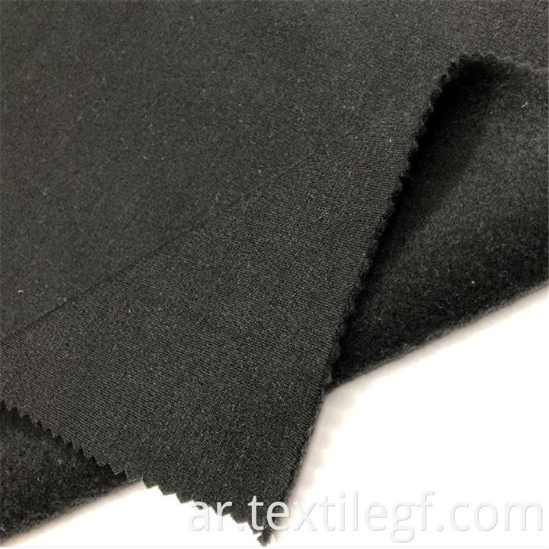 Hot sale TC French Black KnittingTerry Brushed Fabric (3)